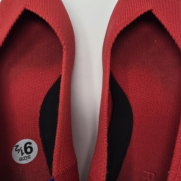 Rothy's the point flat loafer slip on shoes red women 9.5 comfy minimalist - Picture 8 of 10